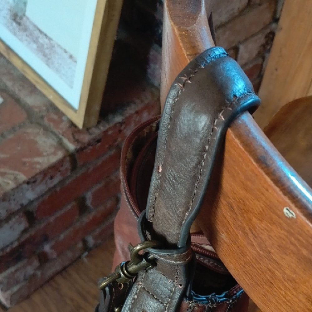 Justin Boots Tan Leather Handbag - Picture 7 of 15